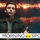 Peter Parker is mid-speech and gestures as magical orange runes swirl around him in the background.